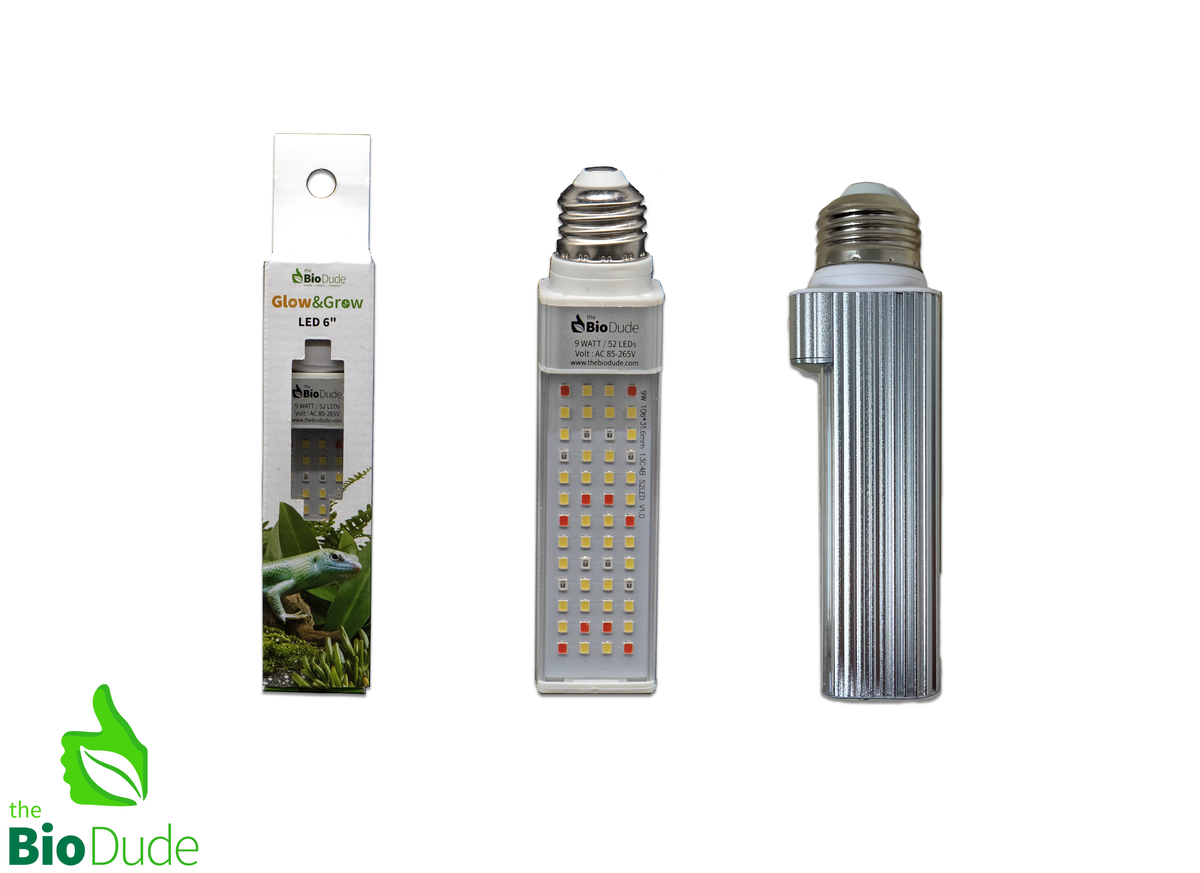Bio Dude Glow & Grow LED de 6"