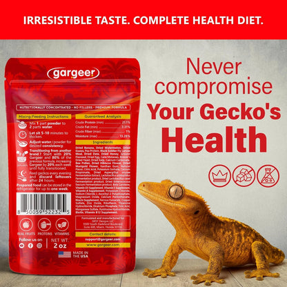 Gargeer 'Picky Geck' Watermelon Crush - Premium Crested Gecko Food | Hydration & Circulation Support